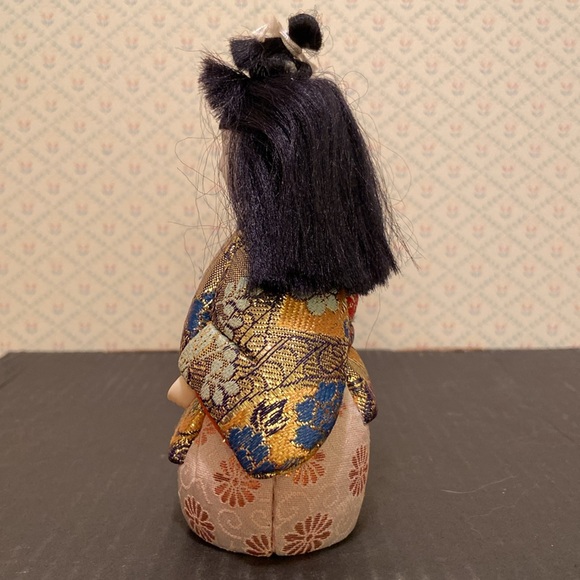 Japanese Vintage Handmade Dolls Gorgeous Kimonos Girl and Boy - Picture 8 of 14